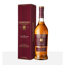 Bild von GLENMORANGIE Highland Single Malt Scotch Whisky The Sherry Cask Finish Lasanta43% in Geschenkpackung
