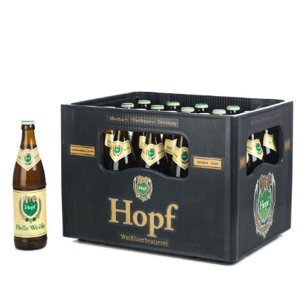 Bild von HOPF HELLE WEISSE      20X0,5L