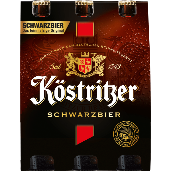 Bild von Köstritzer Schwarzbier  6 x 0,33L