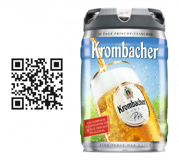 Bild von Krombacher Pils Frische Fässchen  5L
